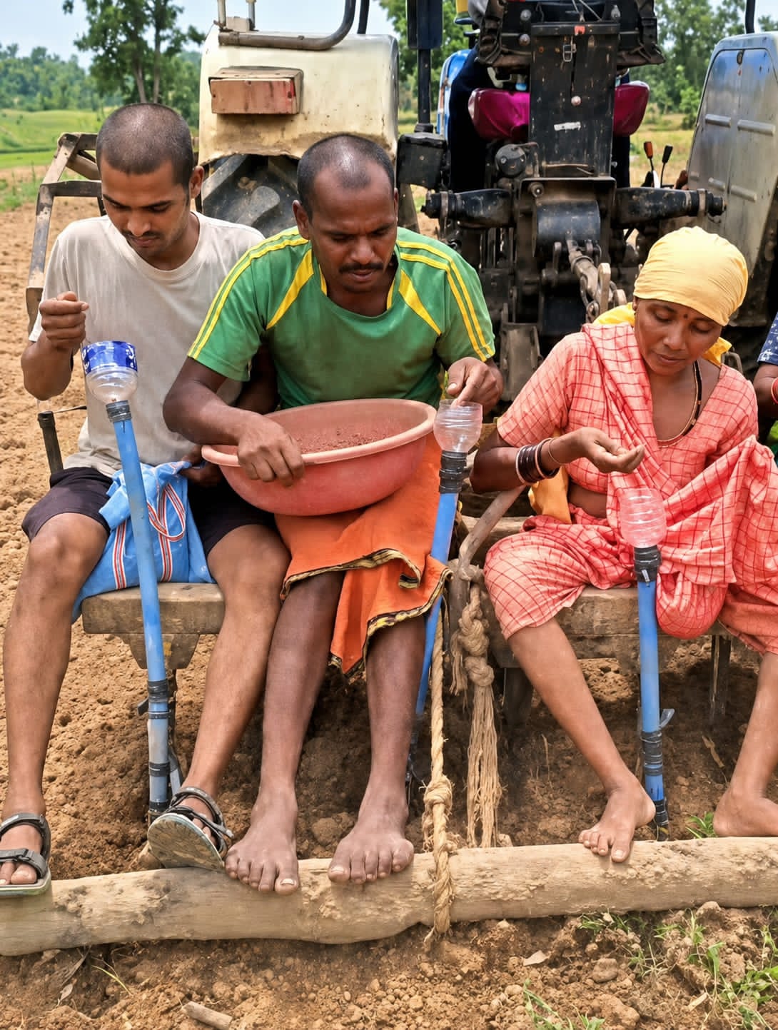 जुगाड़ तकनीक से किसान ने बनाई सीड ड्रिल, कम लागत में आधुनिक बुवाई क...