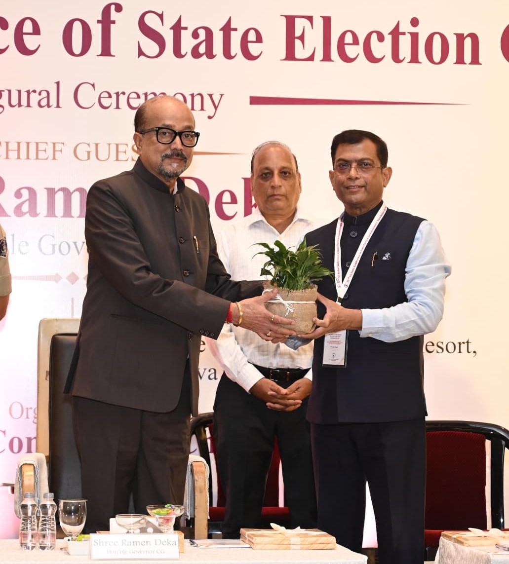 नवा रायपुर में राज्य निर्वाचन आयुक्तों के 32वें अखिल भारतीय सम्मेलन का राज्यपाल श्री रामेन डेका ने किया शुभारंभ